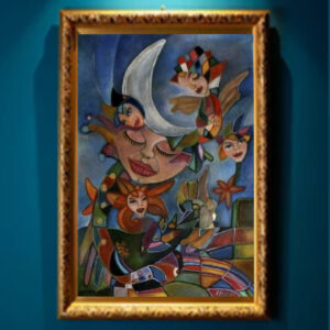 Lámina digital -"La hada de la Luna "imprimible en alta resolución -arte Celta