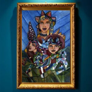 Lámina digital " La guerrera alada " imprimible en alta resolución arte Celta